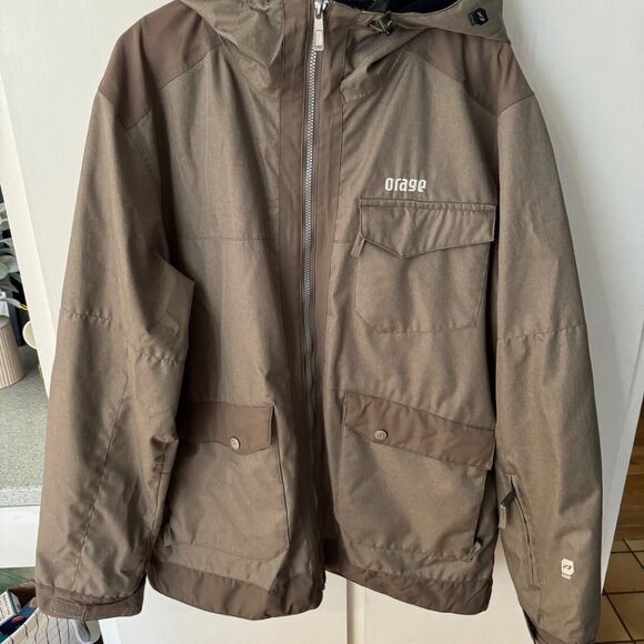 Orage Heather Military Baxter Winter Ski Jacket 3 in 1 Sz XL Like New $100 - Picture 2 of 4